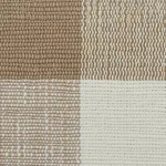 Schumacher 77551 Barnes Performance Check Natural fabric swatch