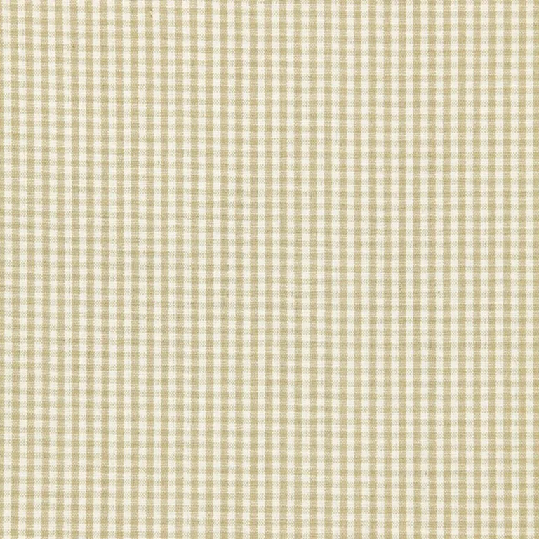 Schumacher 64620 Barnet Cotton Check Flax fabric swatch
