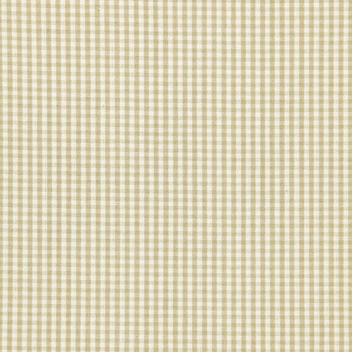 Schumacher 64620 Barnet Cotton Check Flax fabric swatch