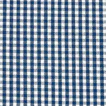 Schumacher 64628 Barnet Cotton Check Navy fabric swatch