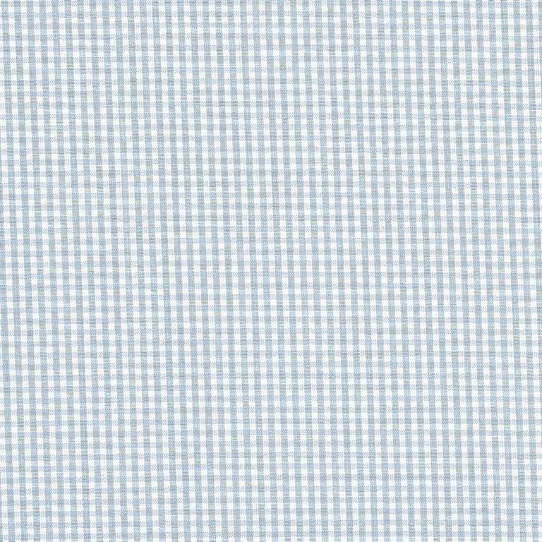 Schumacher 64629 Barnet Cotton Check Sky fabric swatch