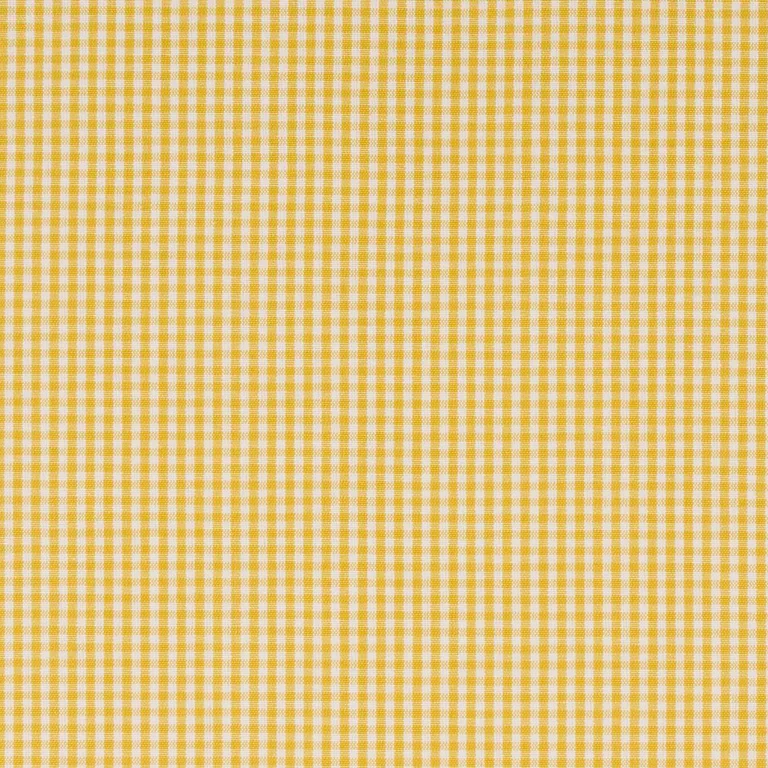 Schumacher 64639 Barnet Cotton Check Yellow fabric swatch