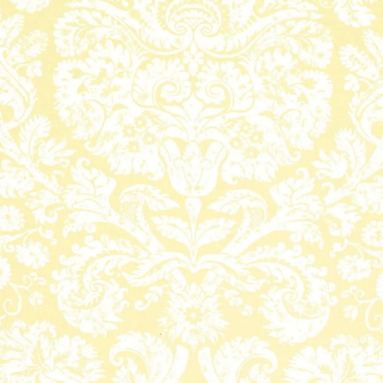 Schumacher 174130 Barresa Damask Maize fabric swatch