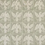 Schumacher 183191 Barton's Eagle Hand Print Green fabric swatch