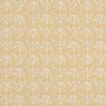 Schumacher 183190 Barton's Eagle Hand Print Yellow fabric swatch