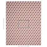 Schumacher 180571 Basile Trellis Spice & Carbon fabric swatch