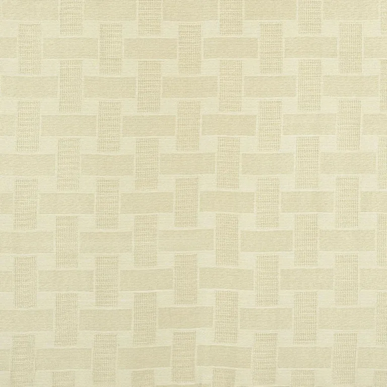 Schumacher 70100 Basketweave Sheer Oyster fabric swatch