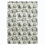 Schumacher 66602 Bassano Embroidered Toile Black fabric swatch