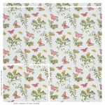 Schumacher 178720 Baudin Butterfly Chintz Blush fabric swatch