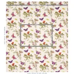 Schumacher 178722 Baudin Butterfly Chintz Purple fabric swatch