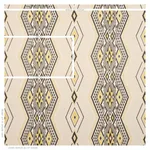 Schumacher 78152 Bayeta Embroidery Yellow & Neutral fabric swatch