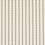 Schumacher 181430 Beaded Stripe Black And Cream fabric swatch
