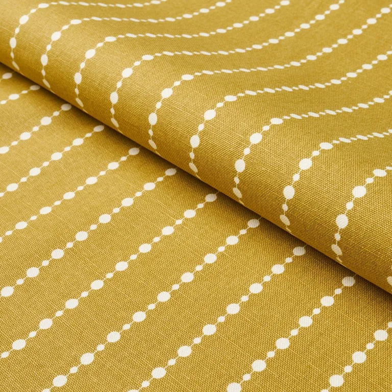 Schumacher 181431 Beaded Stripe Straw fabric swatch