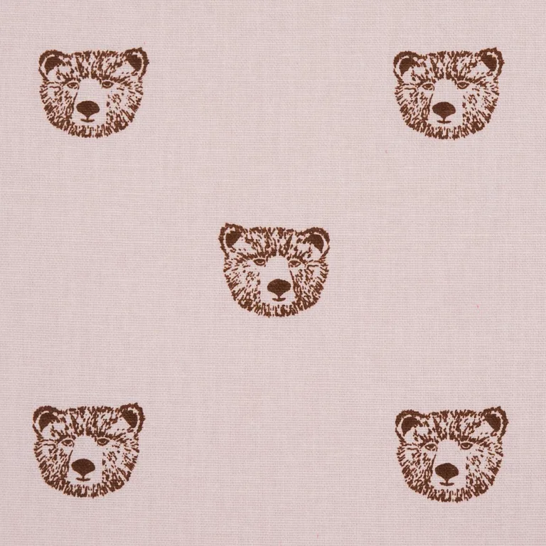 Schumacher 180471 Bear High Performance Print Blush fabric swatch