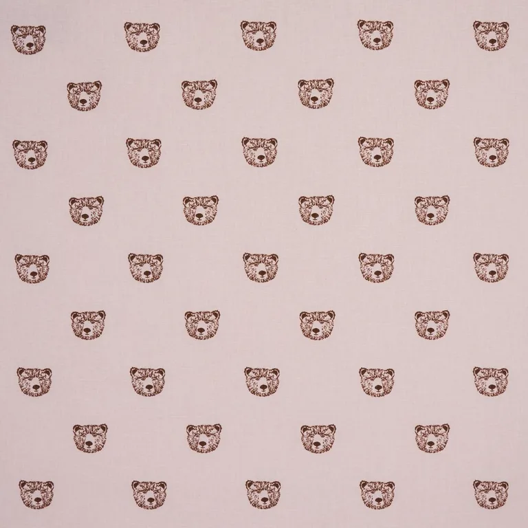Schumacher 180471 Bear High Performance Print Blush fabric swatch