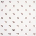 Schumacher 180470 Bear High Performance Print Ivory fabric swatch