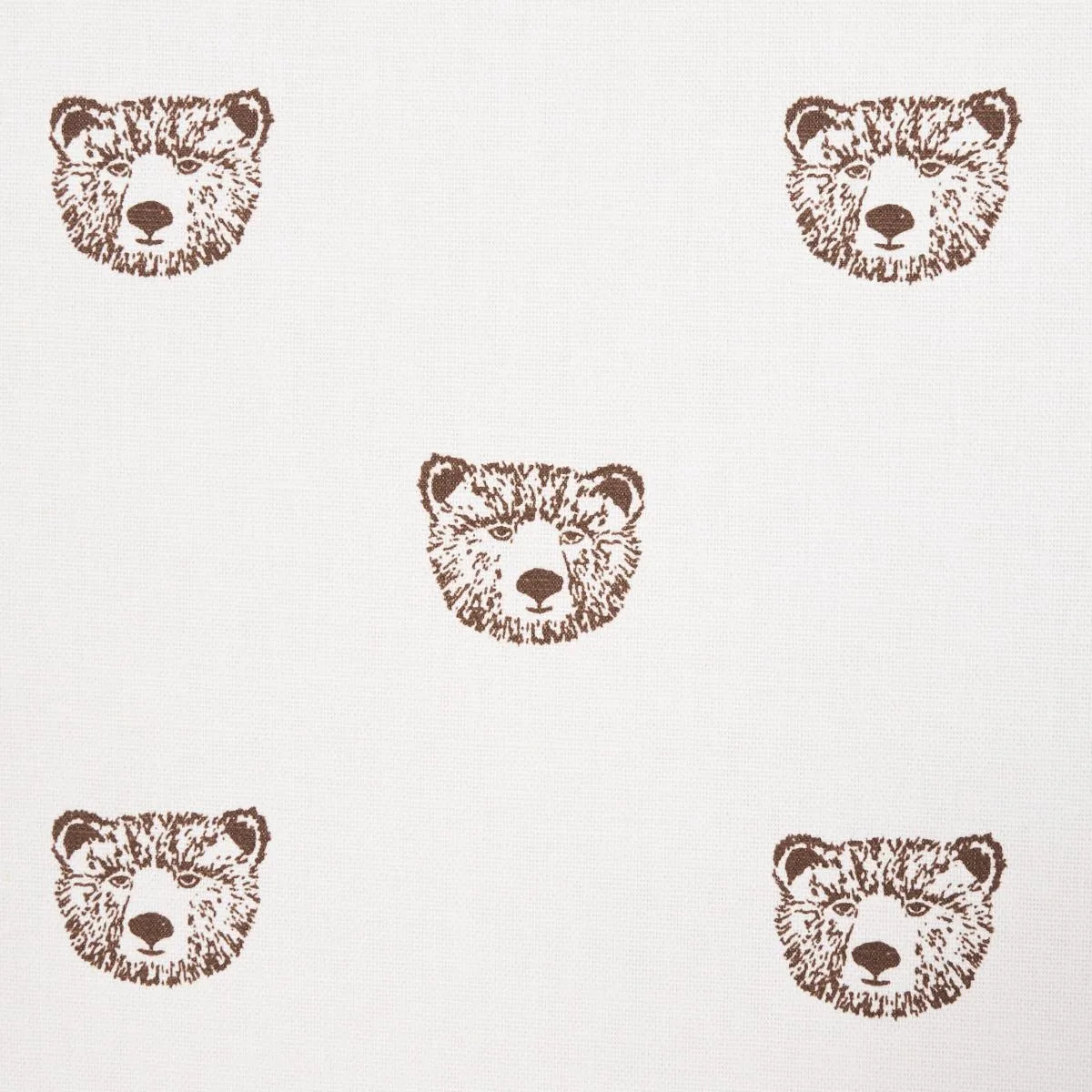 Schumacher 180470 Bear High Performance Print Ivory fabric swatch