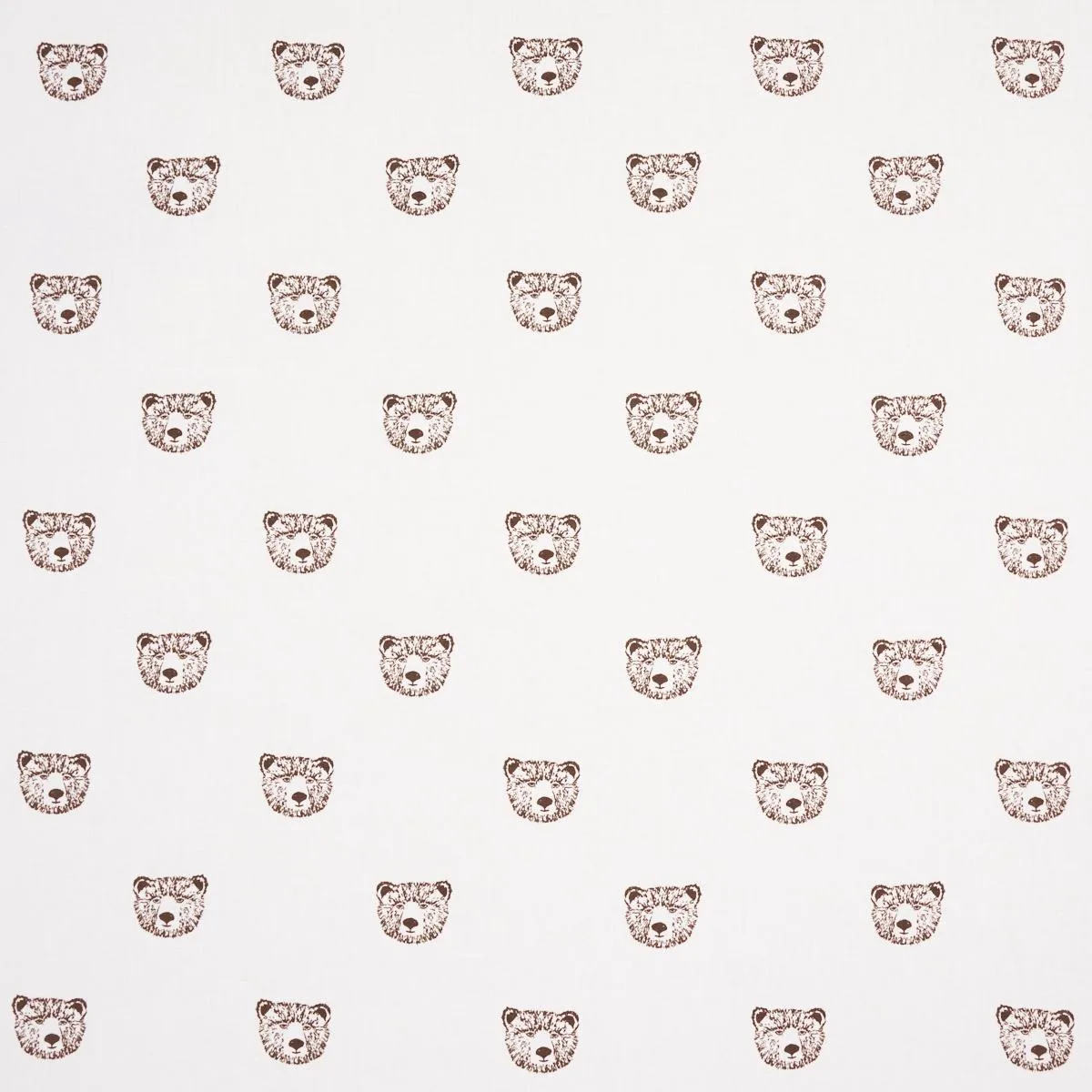 Schumacher 180470 Bear High Performance Print Ivory fabric swatch