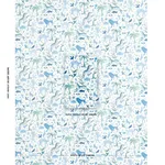 Schumacher 181591 Beasts Indoor/Outdoor Blue And Green fabric swatch