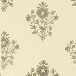 Schumacher 173761 Beatrice Bouquet Mineral fabric swatch