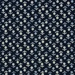 Schumacher 179351 Beatriz Handprint Indigo fabric swatch