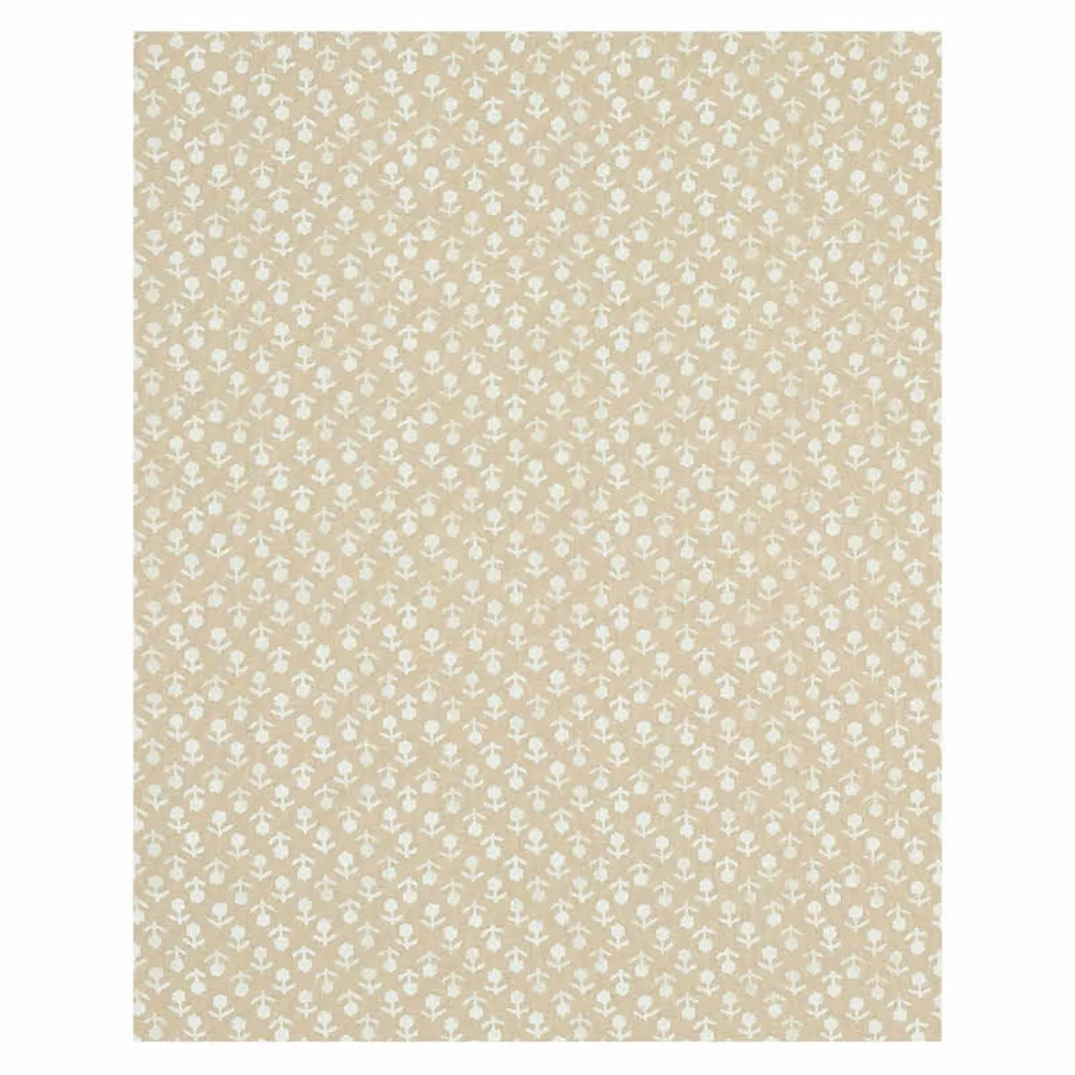 Schumacher 179352 Beatriz Handprint Natural fabric swatch