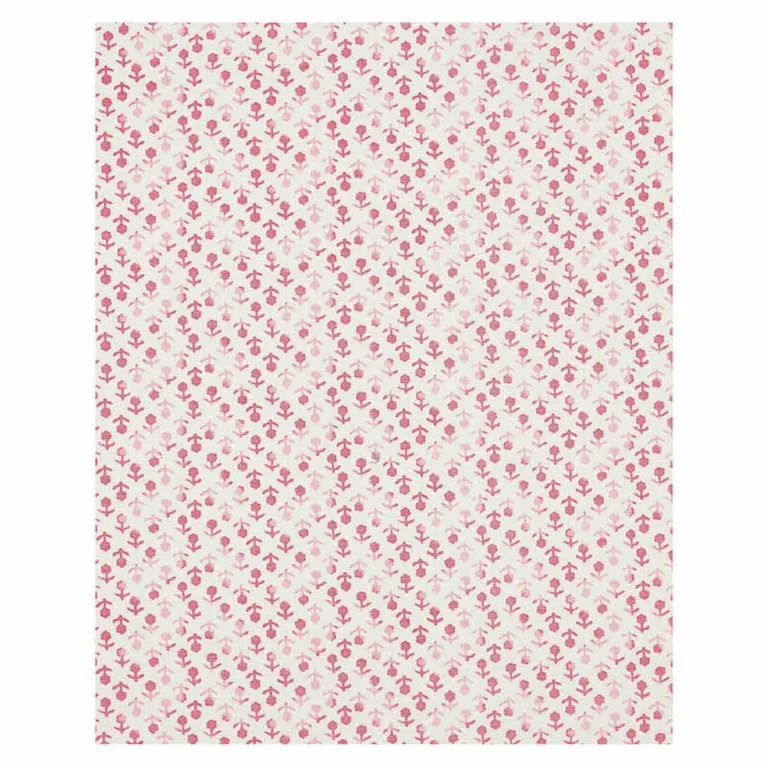 Schumacher 179350 Beatriz Handprint Pink fabric swatch