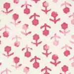 Schumacher 179350 Beatriz Handprint Pink fabric swatch