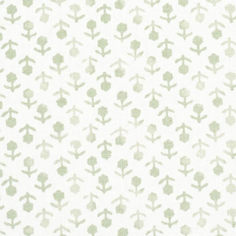 Schumacher 179354 Beatriz Handprint Sage fabric swatch