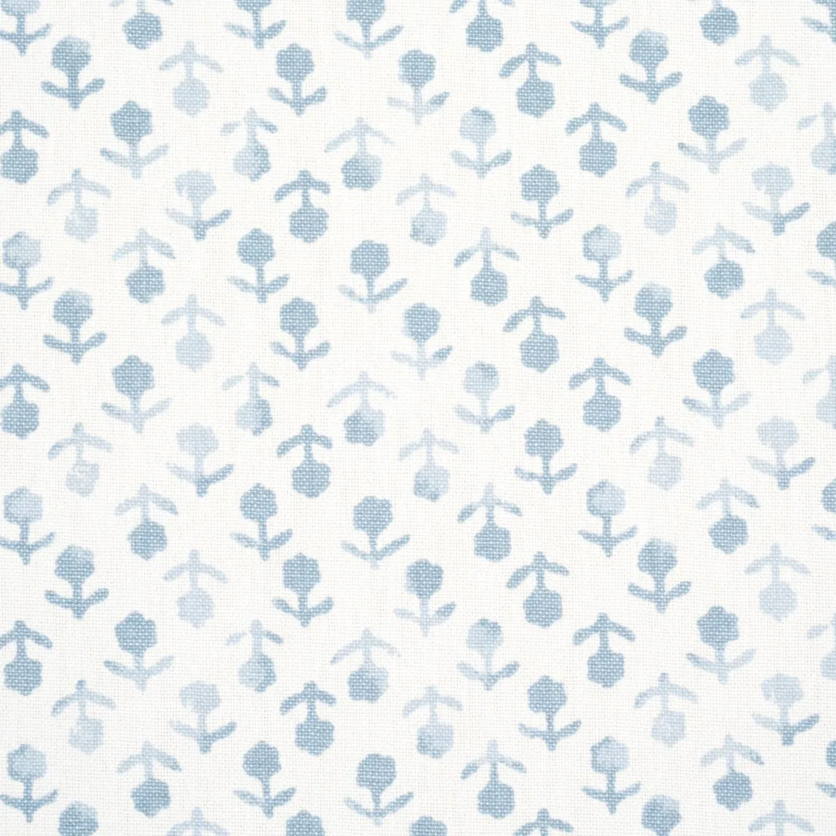 Schumacher 179353 Beatriz Handprint Sky fabric swatch