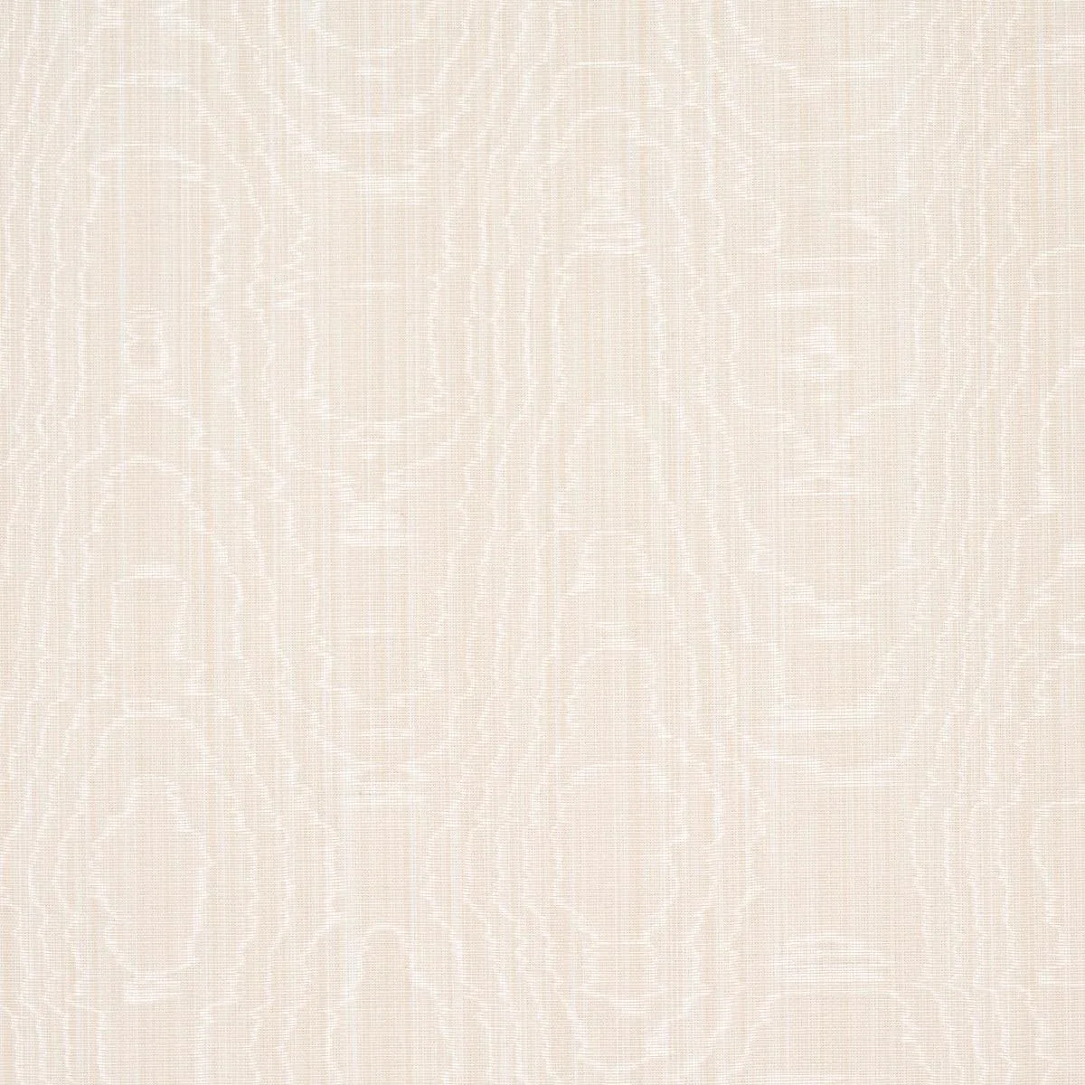 Schumacher 83250 Beau Cotton Linen Moiré Oyster fabric swatch