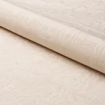 Schumacher 83250 Beau Cotton Linen Moiré Oyster fabric swatch