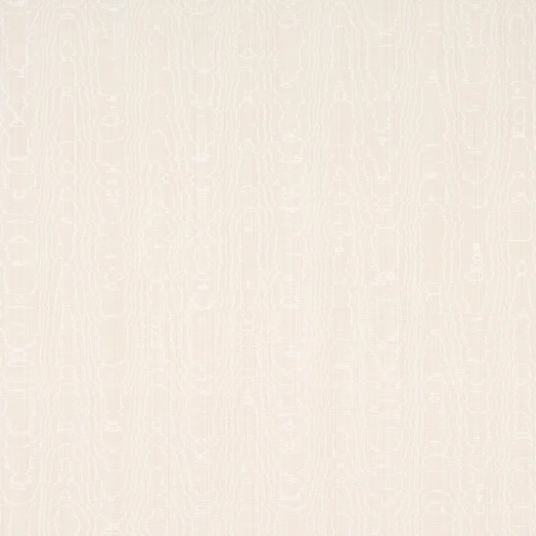 Schumacher 83250 Beau Cotton Linen Moiré Oyster fabric swatch