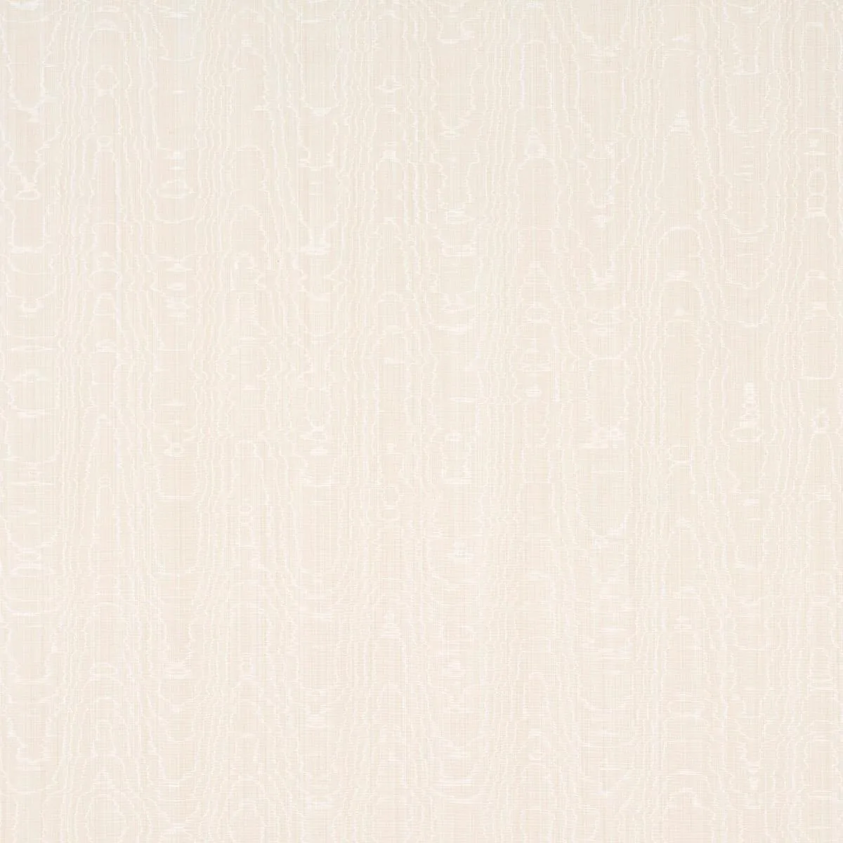Schumacher 83250 Beau Cotton Linen Moiré Oyster fabric swatch