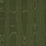 Schumacher 83253 Beau Cotton Linen Moire Olive fabric swatch