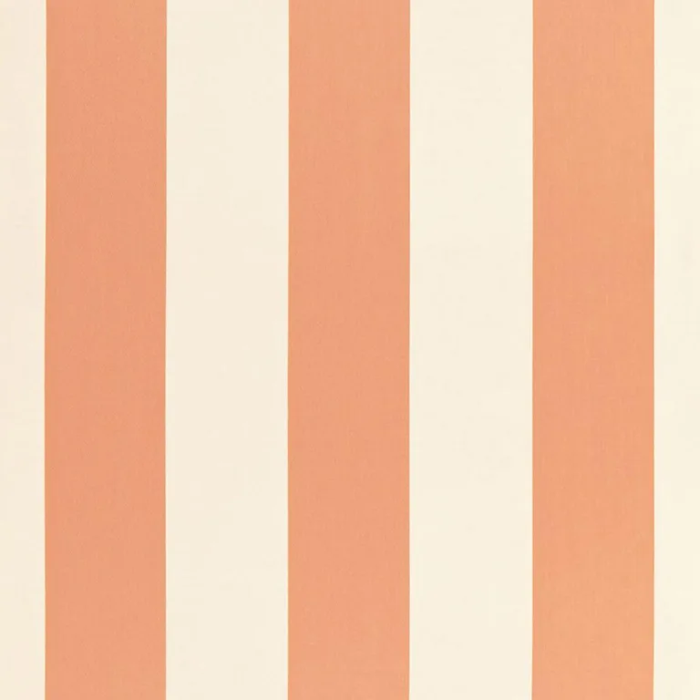 Schumacher 66043 Beaufort Awning Stripe Peche fabric swatch
