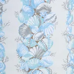 Schumacher 178780 Bedolina Chintz Blue & Grey fabric swatch
