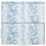 Schumacher 178780 Bedolina Chintz Blue & Grey fabric swatch