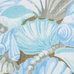 Schumacher 178780 Bedolina Chintz Blue & Grey fabric swatch