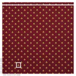 Schumacher 77410 Bee éPinglé Red fabric swatch