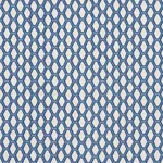 Schumacher 73420 Beehive Blue fabric swatch