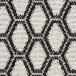 Schumacher 73422 Beehive Graphite fabric swatch