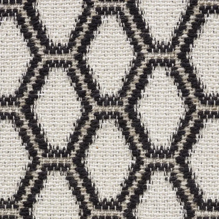 Schumacher 73422 Beehive Graphite fabric swatch