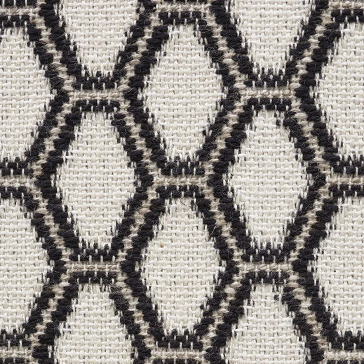Schumacher 73422 Beehive Graphite fabric swatch