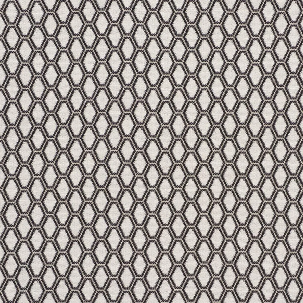 Schumacher 73422 Beehive Graphite fabric swatch