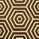 Schumacher 83210 Bees Knees Cut Velvet Gold fabric swatch