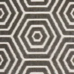 Schumacher 83212 Bees Knees Cut Velvet Grey fabric swatch