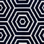 Schumacher 83211 Bees Knees Cut Velvet Navy fabric swatch