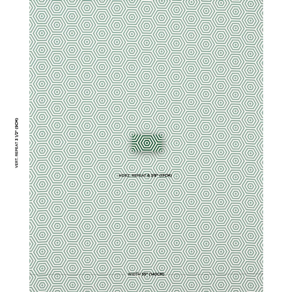 Schumacher 82311 Bees Knees Indoor/Outdoor Emerald fabric swatch