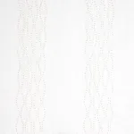 Schumacher 67990 Bella Embroidered Sheer Ivory fabric swatch